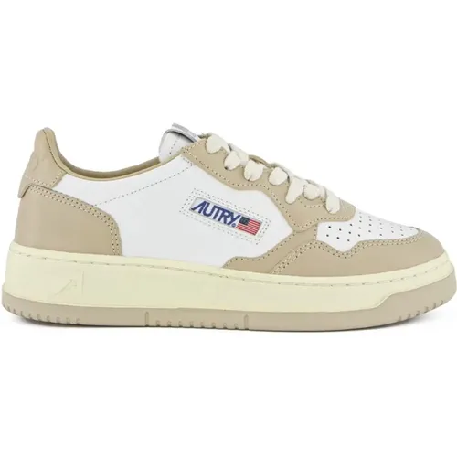 Vintage-Stil Low-Top Sneakers , Damen, Größe: 36 EU - Autry - Modalova