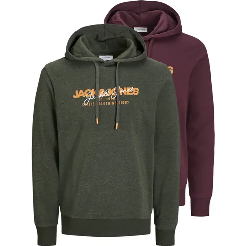 Stylischer Hoodie Pack , Herren, Größe: M - jack & jones - Modalova