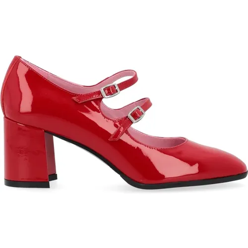 Roter Lackleder-High-Heel-Schuh , Damen, Größe: 38 1/2 EU - Carel - Modalova