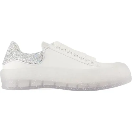 Leather Deck Plimsoll Sneakers , female, Sizes: 6 UK - alexander mcqueen - Modalova