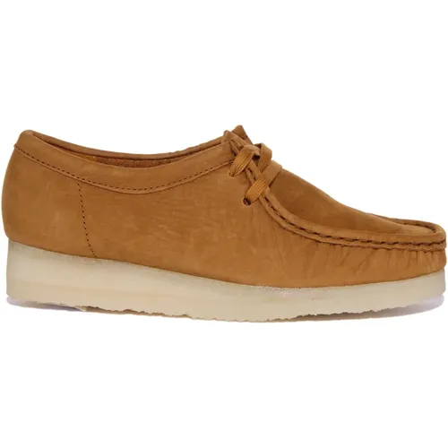 Wallabee Tan Women Shoes , female, Sizes: 8 UK, 8 1/2 UK, 6 UK - Clarks - Modalova