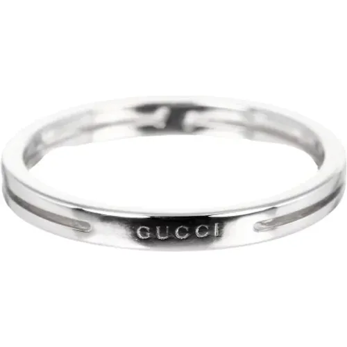 Pre-owned Silver rings , female, Sizes: ONE SIZE - Gucci Vintage - Modalova