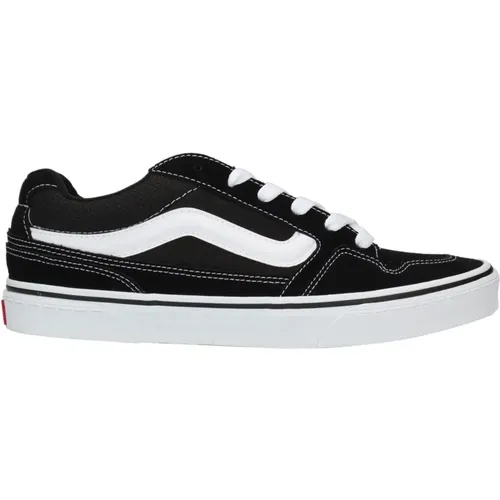 Leather Sneaker with White Details , male, Sizes: 8 1/2 UK, 7 UK, 8 UK, 10 UK - Vans - Modalova