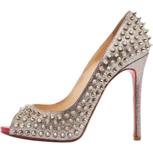 Pre-owned Fabric heels , female, Sizes: 5 UK - Christian Louboutin Pre-owned - Modalova