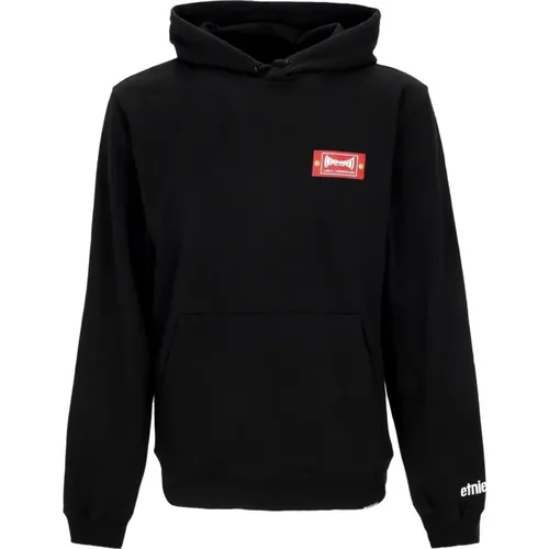 Schwarzer Label Hoodie Plüsch Interieur , Herren, Größe: M - Etnies - Modalova