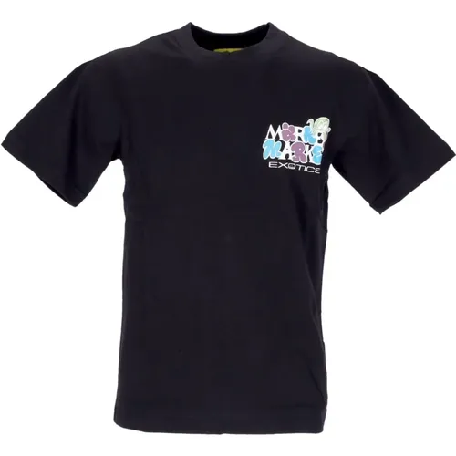 Exotisches Auto Print Schwarzes T-Shirt - MARKET - Modalova