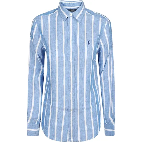 Long Sleeve Button Front Shirt , female, Sizes: S - Ralph Lauren - Modalova