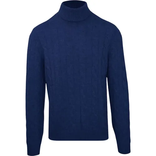 Cashmere Wool Turtleneck Sweater Men , male, Sizes: L, 2XL, XL, 3XL, M - Malo - Modalova