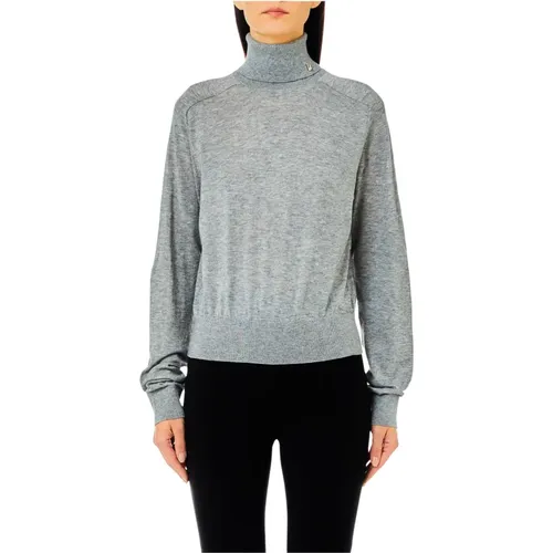 Pullover mit Geschlossenem Hals Dolcevita Stil , Damen, Größe: M - Liu Jo - Modalova