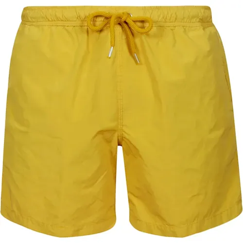 Green Beach Shorts for Men , male, Sizes: S, XS - Aspesi - Modalova