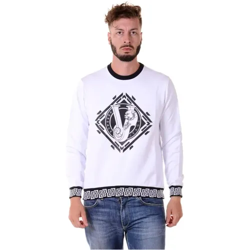 Kapuzenpullover , Herren, Größe: L - Versace Jeans Couture - Modalova