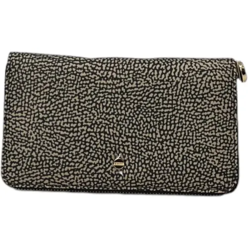 Large Zip Around Wallet , female, Sizes: ONE SIZE - Borbonese - Modalova