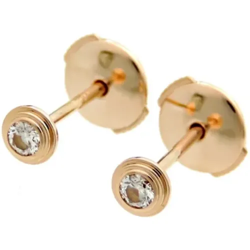 Pre-owned Rose Gold earrings , female, Sizes: ONE SIZE - Cartier Vintage - Modalova