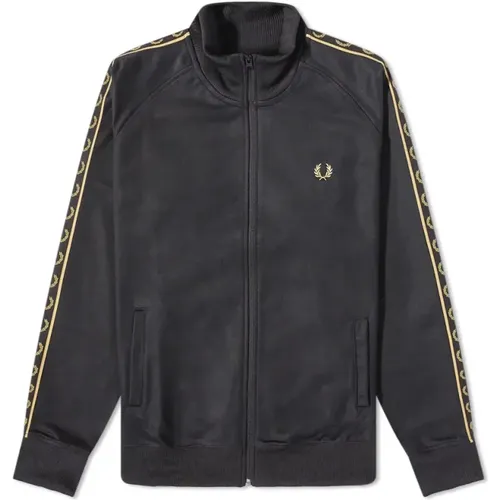 Authentic Taped Track Jacket 1964 Gold-L , female, Sizes: L, XL - Fred Perry - Modalova