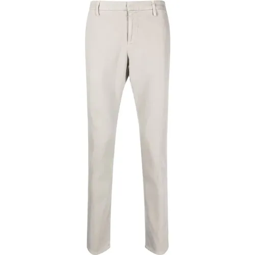 Tapered-Leg Chinos , male, Sizes: W35 - Dondup - Modalova