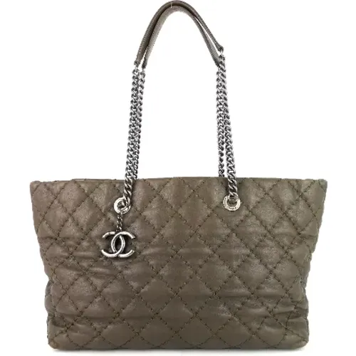 Pre-owned Leather totes , female, Sizes: ONE SIZE - Chanel Vintage - Modalova