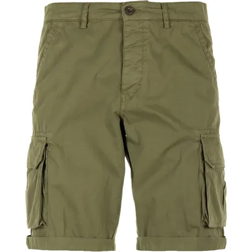 Grüne Cargo Bermuda Shorts , Herren, Größe: 3XL - 40WEFT - Modalova