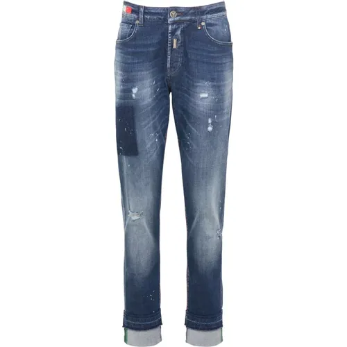 Destroyed Jeans im Used-Look Cavicchioli , Herren, Größe: W34 - carlo colucci - Modalova
