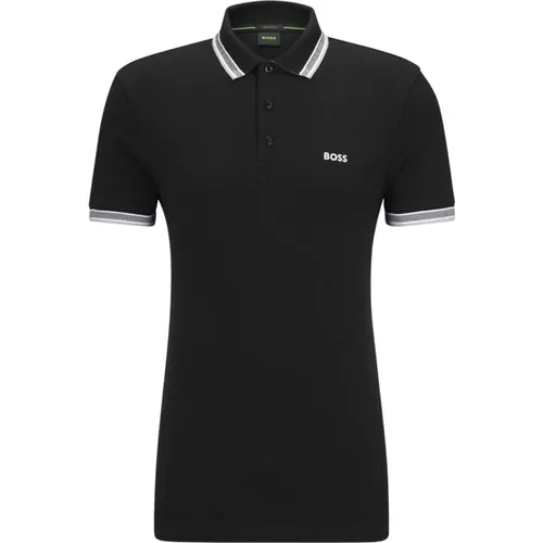 Men`s Polo with Details and Contrast Logo Model 50469055 Paddy Color , male, Sizes: M - Hugo Boss - Modalova