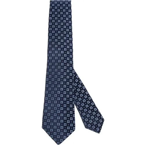 Handmade Silk Tie - Seven Folds , male, Sizes: ONE SIZE - Kiton - Modalova