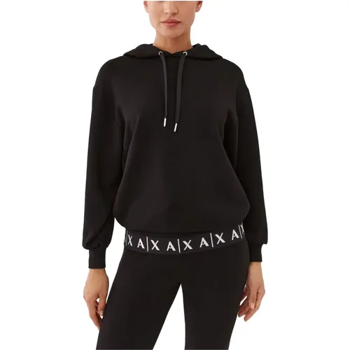 Damen Kapuzenpullover , Damen, Größe: XS - Armani Exchange - Modalova