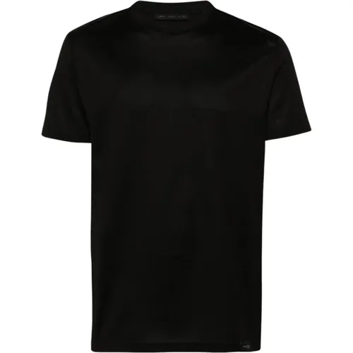 Basic Jersey T-Shirt für Männer , Herren, Größe: M - Low Brand - Modalova