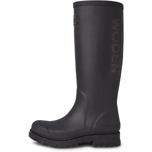 Waterproof High Rubber Boot , female, Sizes: 4 UK, 5 UK, 7 UK, 6 UK, 3 UK, 9 UK, 8 UK - Woden - Modalova