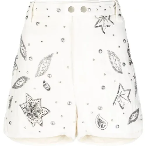 Embroidered Shorts with Intricate Detailing , female, Sizes: 2XS - Isabel marant - Modalova