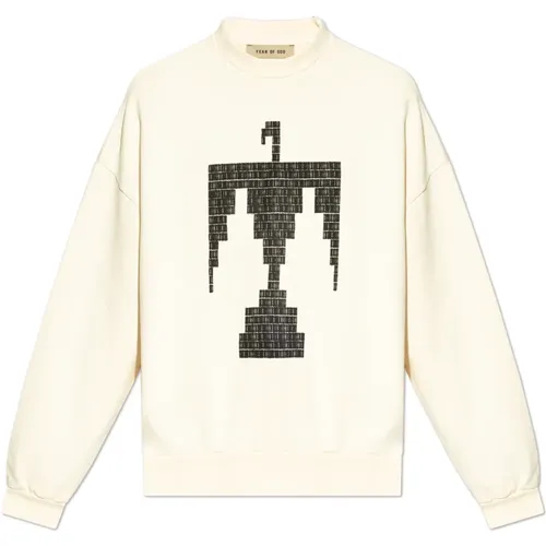 Bedruckter Sweatshirt , Herren, Größe: S - Fear Of God - Modalova