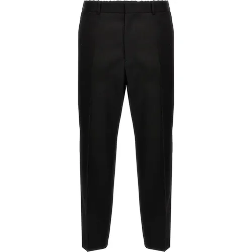 Elegant Wool Gabardine Pants , male, Sizes: S, L - Jil Sander - Modalova