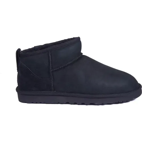 Klassische Schwarze Ultra Mini Stiefel , Herren, Größe: 42 EU - Ugg - Modalova