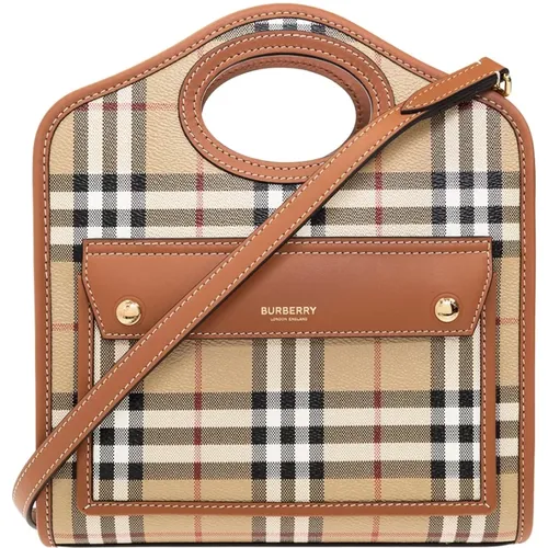 ‘Pocket Mini’ shoulder bag , female, Sizes: ONE SIZE - Burberry - Modalova