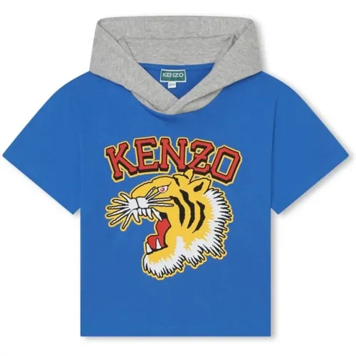 Blaue Sweatshirt mit Druck Kenzo - Kenzo - Modalova