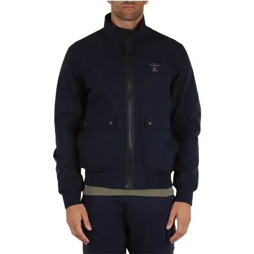 Technical Fabric Jacket with Turtleneck , male, Sizes: 5XL, 4XL, M - aeronautica militare - Modalova