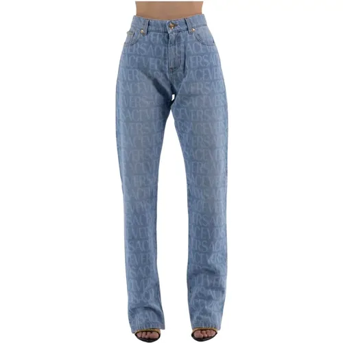 Loose-fit Jeans , Damen, Größe: W34 - Versace - Modalova
