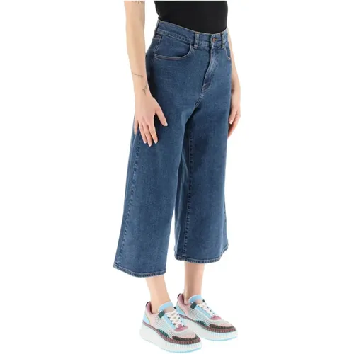 Cropped Jeans , Damen, Größe: W27 - See by Chloé - Modalova