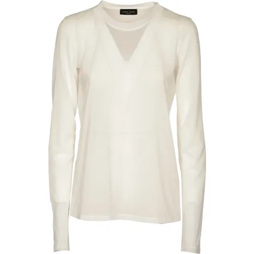 Sweater Girocollo ML , female, Sizes: S - Roberto Collina - Modalova