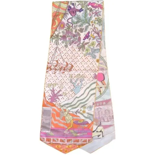 Pre-owned Silk scarves , female, Sizes: ONE SIZE - Hermès Vintage - Modalova