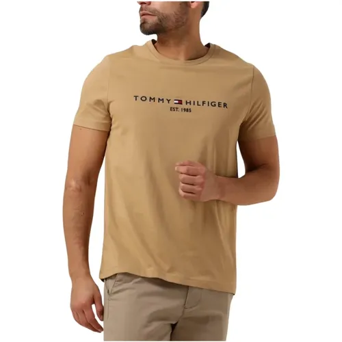 Herren Polo T-Shirts Logo Tee , Herren, Größe: S - Tommy Hilfiger - Modalova