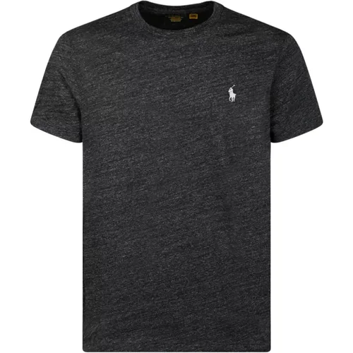 Dark Cotton T-shirt with Logo , male, Sizes: 2XL, M, XL, L - Ralph Lauren - Modalova