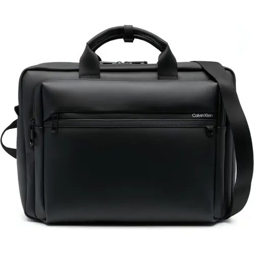 Sleek Laptop Bag for Modern Man , male, Sizes: ONE SIZE - Calvin Klein - Modalova