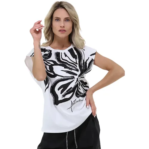 Weiße T-Shirts und Polos Oversize , Damen, Größe: XS - Twinset - Modalova