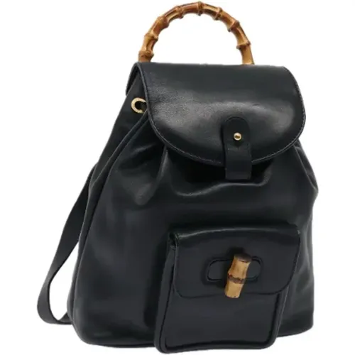 Pre-owned Leather backpacks , female, Sizes: ONE SIZE - Gucci Vintage - Modalova