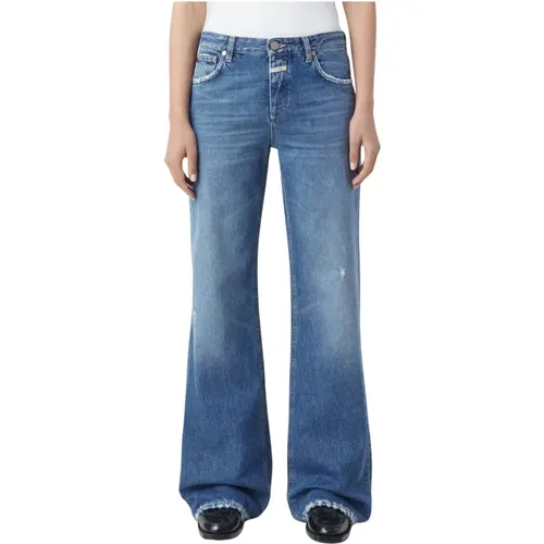 Flared Jeans in Mid , female, Sizes: W27 L30 - closed - Modalova