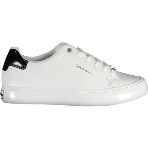 Casual Leather Sneakers , female, Sizes: 4 UK, 6 UK, 5 UK, 7 UK, 8 UK - Calvin Klein - Modalova