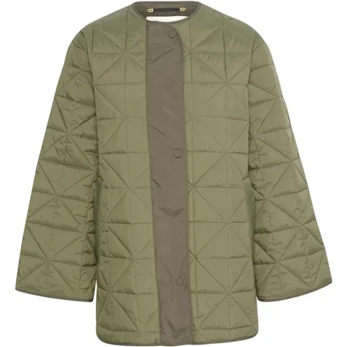 Quilted Green Coat , female, Sizes: S - InWear - Modalova