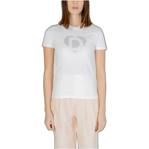 Spring/Summer Cotton Women's T-Shirt , female, Sizes: 2XL, XL, M, L, S, XS - Desigual - Modalova