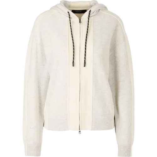 Sportlicher Woll/Kaschmir Zip-Cardigan , Damen, Größe: M - Marc Cain - Modalova