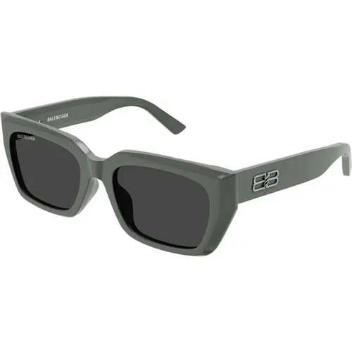 Grey Sunglasses Bb0272Sa , unisex, Sizes: 54 MM - Balenciaga - Modalova