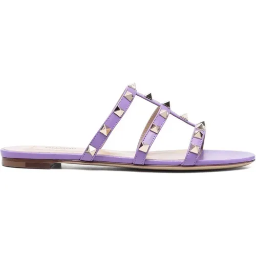 Sandals Lilac , female, Sizes: 4 1/2 UK, 4 UK, 8 UK, 3 UK, 7 UK - Valentino Garavani - Modalova